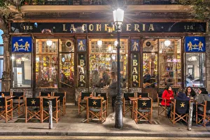 Cocktail Prints: The historical La Confiteria cocktail bar, Barcelona, Catalonia, Spain