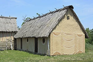 Images Dated 26th July 2010: Historical reconstruction of village dated back to Cucuteni-Trypillian culture, Legedzino