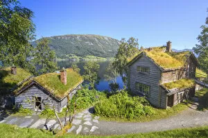 The historical village museum of Astruptunet, Sogn og Fjordane, Norway