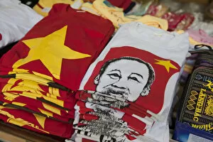 Images Dated 10th October 2012: Ho Chi Minh T-shirts, Hanoi, Vietnam