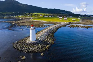 More Og Romsdal Prints: Hogsteinen lighthouse, Godoya island, More og Romsdal, Norway