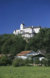 Hohenaschau Castle, Aschau, Priental Valley, Chiemgau, Bavaria, Germany