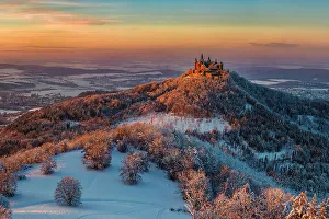 Baden Wuerttemberg Prints: Hohenzollern Castle, Hechingen, Swabian Jura, Baden-Wurttemberg, Germany