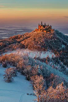 Baden Wuerttemberg Prints: Hohenzollern Castle, Hechingen, Swabian Jura, Baden-Wurttemberg, Germany