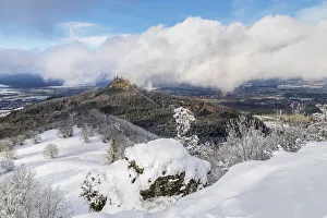 Burg Prints: Hohenzollern Castle in winter, Swabian Jura, Baden-Wurttemberg, Germany