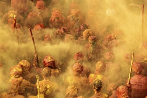 Sacred Prints: Holi Festival, Nandgaon, India