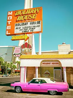 Holiday House Motel with Wedding Chappel included Famous Las Vegas Strip and Boulevard Las Vegas, Nevada, Clark County USA