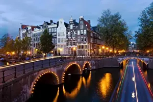 Holland, Amsterdam, Keizersgracht and Leidesegracht canals
