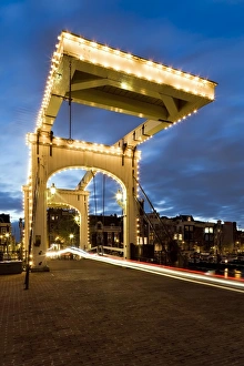 Holland, Amsterdam, Magere Brug (Skinny Bridge)