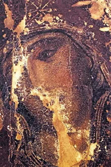 Volyn Oblast Prints: Holm icon of Holy Virgin (12 century), Volyn icon, museum, Lutsk, Volyn oblast, Ukraine