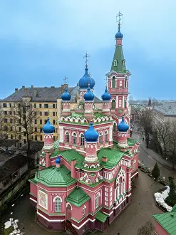 Latvian Prints: Holy Trinity Orthodox Church, Pārdaugava, Riga, Latvia