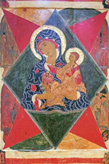 Holy Virgin, Icon in museum, Rostov, Yaroslavl region, Russia
