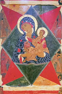 Images Dated 24th March 2016: Holy Virgin, Icon in museum, Rostov, Yaroslavl region, Russia