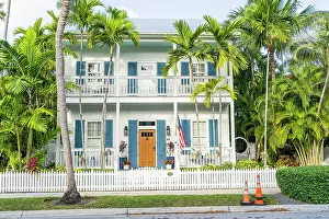 Residential Prints: A home in the Truman Annex, Old Town, Key West, Florida, USA