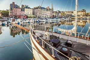 Images Dated 3rd November 2022: Honfleur harbor in the morning light, Calvados, Normandy, France