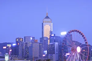 Images Dated 26th March 2018: Hong Kong Cityscape With The Hong Kong Observation Wheel, Hong Kong, Special