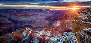 Beauty Prints: Hopi Point sunrise, Grand Canyon, South Rim Grand Canyon National Park, Arizona, USA