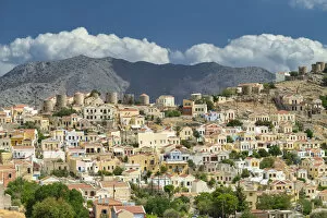 Images Dated 20th September 2021: Horio (Upper Town), Symi Island, Dodecanese Islands, Greece