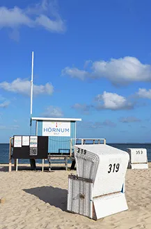 Deckchairs Prints: Hornum beach, Sylt, Schleswig Holstein, Germany