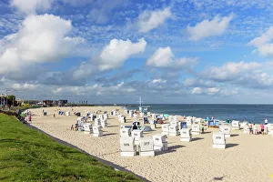 Deckchairs Prints: Hornum beach, Sylt, Schleswig Holstein, Germany