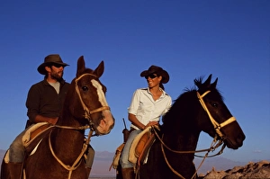 Adventure Sport Gallery: Horse riding amongst the wind-eroded peaks and lunar