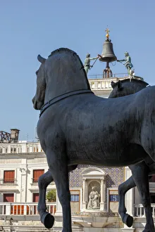 Horses of Saint Mark, Quadriga, St Marks Basilica, Venice, Veneto, Italy, Europe
