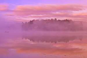 Central Canada Prints: Horseshoe Lake in autumn, Near Parry Sound, Ontario, Canada