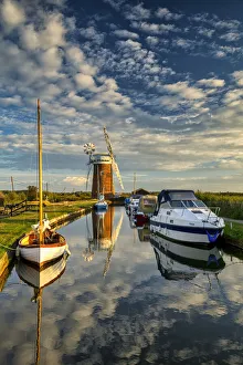 Horsey Mill, Norfolk Broads National Park, Norfolk, England