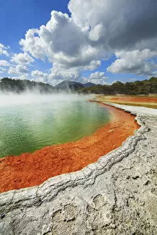 Polynesia Collection: Hot spring Champagne Pool in Waiotapu - New Zealand, North Island, Bay of Plenty