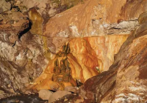 Images Dated 29th September 2017: Hot Springs in Puente del Inca, Central Andes, Mendoza Province, Argentina
