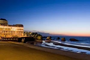Hotel of Bellevue, grandee plague, Biarritz, the Basque Provinces, France