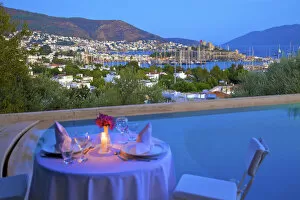 Sun Rise Gallery: Hotel, Bodrum Harbour and The Castle of St. Peter, Bodrum, Bodrum Peninsula, Turkey