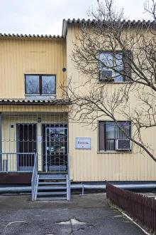 Soviet Era Prints: Hotel in Chernobyl town, Chernobyl Exclusion Zone, Ukraine