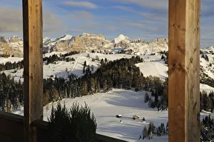 Sella Group Prints: Hotel Col Alt, view to Piz Boe, Sella Group, Alta Badia, South Tyrol