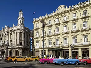 Images Dated 16th January 2020: Hotel Inglaterra and Grand Theatre Alicia Alonso, Havana, La Habana Province, Cuba
