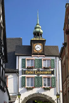 Romantic Rhine Prints: Hotel Lindenwirt, Rudesheim, Rhineland-Palatinate, Germany