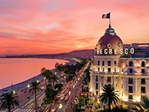 Cote Dazur Prints: Hotel Negresco, Promenade Des Anglais