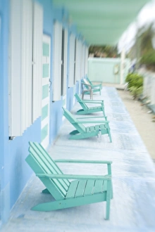 Images Dated 14th January 2008: Hotel Verandah, Caye Caulker, Belize