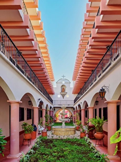 Valladolid Prints: Hotel Zaci, Valladolid, Yucatan State, Mexico