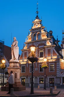 Ben Pipe Prints: House of Blackheads, Old Town, Riga, Latvia, Baltic States, Europe