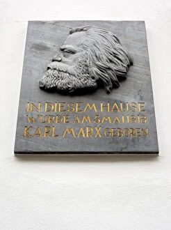 Images Dated 14th December 2010: House where born Karl Marx, Trier, Rhineland-Palatinate, Germany