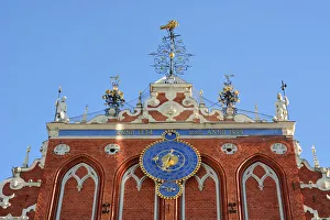 Brotherhood Of Blackheads House Prints: House of the Brotherhood of the Blackheads dating back to 1334, a Unesco World Heritage
