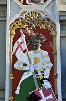 Artistic Gallery: Detail of the house of the Brotherhood of the Blackheads dating back to 1334, a Unesco