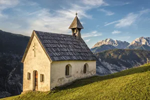 Inntal Prints: House chapel in Haimingerberg above the Inn Valley, Tyrol, Austria