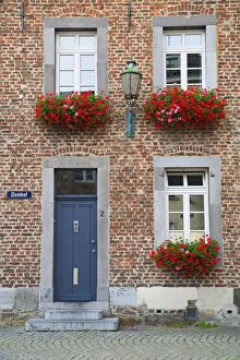 Aachen Prints: House in Domplatz, Aachen, North Rhine Westphalia, Germany