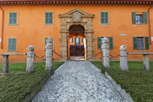 County Prints: House feature Montevecchia, Lecco, Lombardy, Italy