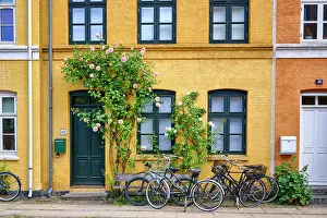 Old City Prints: A house in the Old town near Kastellet. Copenhagen, Denmark