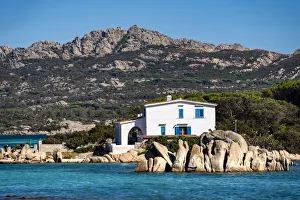 La Maddalena Prints: House by the sea at La Maddalena Archipelago, Sardinia, Italy