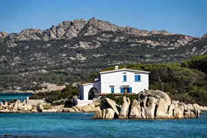 Images Dated 7th January 2021: House by the sea at La Maddalena Archipelago, Sardinia, Italy