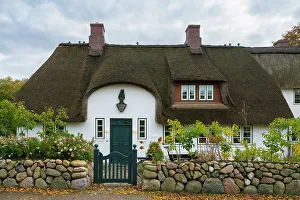 Thatched Roof Prints: House with traditional thatched roof